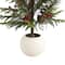 Glitzhome® 37.5"H Chirstmas Greenery Pine Porch Tree with Berries